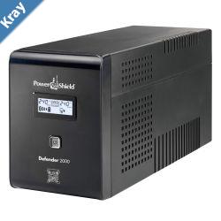 PowerShield Defender 2000VA  1200W Line Interactive UPS with AVR Australian Outlets and user replaceable batteries 2 Year Warranty
