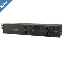 PowerShield Rack Mount 610kVA PDU 2U for PSCERT10KL or PSMBSR10K  HardwiredIEC reliable power distribution for large systems