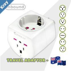 Sansai Universal Travel Adaptor 10A 240V 2400W 50Hz compatible for UKUSAChinaJapanItaly and more other countries travel in Australia  New Zealand