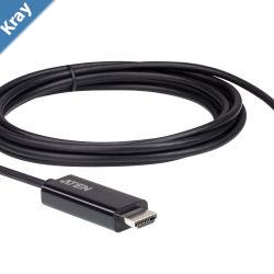 Aten USBC to HDMI 4K 2.7m Cable supports up to 4K  60Hz with high quality cable