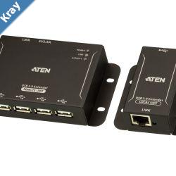Aten 4Port USB 2.0 CAT 5 Extender Up to 50m
