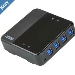 Aten Peripheral Switch 4x4 USB 3.1 Gen1 4x PC 4x USB 3.1 Gen1 Ports Remote Port Selector Plug and Play