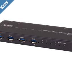 Aten Industrial Peripheral Switch 4x4 USB 3.1 Gen1 4x Devices 4x USB 3.1 Gen1 Ports Remote Port Selector Supports RS422RS485 Remote Controller