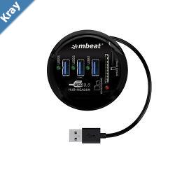 LS mbeat Portable USB 3.0 Hub and Card Reader  USB 3.02.0 SDXCSDHC MMCMMC4.0 RSMMCRSMMCMicroSDXCMicroSDHC MicroSD up to 2TB