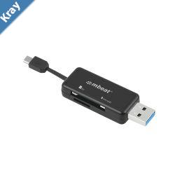 mbeat Ultra Dual USB Reader  USB 3.0 Card Reader plus Micro USB 2.0 OTG Reader  USB 3.0 SDMicro SD card reader for PCMAC.