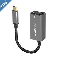 mbeat Elite USBC to VGA Adapter  Coverts USBC to VGA Female Port  Supports up to1920108060Hz  Space Grey