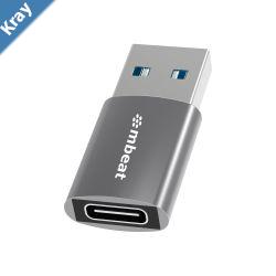 mbeat Elite USB 3.0 Male to USBC Female Adapter   Converts USBC device to Any Computers Laptops with USBA port USB 3.0 5Gbps  Space Grey