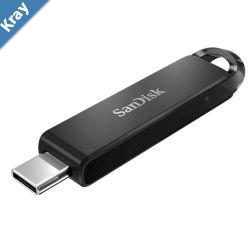 SanDisk Ultra USB TypeC Flash Drive CZ460 64GB USB Type C 3.1 Black Superthin Retractable 5Y