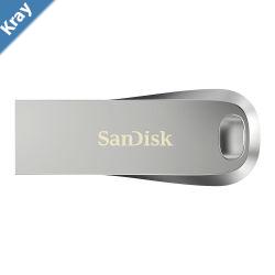 SanDisk 128GB Ultra Luxe USB3.1 Flash Drive Memory Stick USB TypeA 150MBs capless sliver 5 Years Limited Warranty