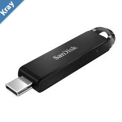 SanDisk Ultra USB TypeC Flash Drive CZ460 128GB USB Type C 3.1 Black Superthin Retractable 5Y