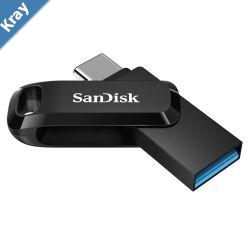 SanDisk 32GB Ultra Dual Drive Go 2in1 USBC  USBA Flash Drive Memory Stick 150MBs USB3.1 TypeC Swivel for Android Smartphones Tablets Macs PCs
