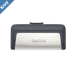 SanDisk 128GB Ultra Dual Drive Go 2in1 USBC  USBA Flash Drive Memory Stick 150MBs USB3.1 TypeC Swivel for Android Smartphones Tablets Macs PCs