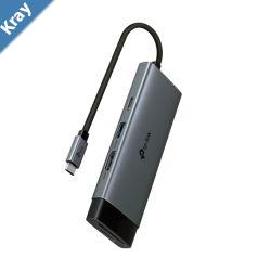 TPLink UH7021C USB TypeC 7in1 Hub Powerful 100W Fast Charging 5 Gbps SuperSpeed Data Transfer Easy to Use with Plug  Play