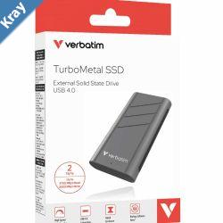 Verbatim Metal Mini SSD USB 3.2 Gen 2 1TB High speed data transfer  up to 3700 MBs read and 3600 MBs write