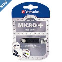LS Verbatim 16GB Micro USB2.0 Bl Store N Go Lifetime Warranty LS 49063