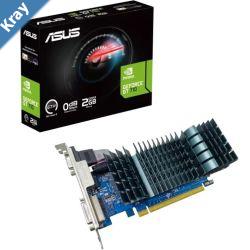 ASUS nVidia GeForce GT710SL2GD3BRKEVO 2GB DDR3 EVO Lowprofile Graphics Card For Silent HTPC Build