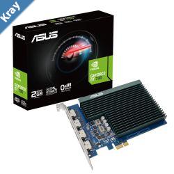 ASUS nVidia GeForce GT7304HSL2GD5 2GB GDDR5 GT730 4xHDMI 1.4b 927Mhz902Mhz PCIE 2.0 Single Slot