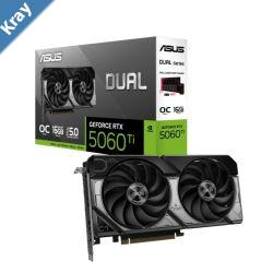 ASUS nVidia GeForce DUALRTX5060TIO16G16GB GDDR7 767 TOPs 28 Gbps