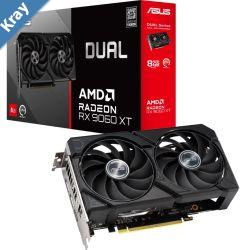 ASUS AMD Radeon Dual RX9060XT 8G GDDR6 20 Gbps 128bit 2.5 Slot 202 x 120 x 49mm