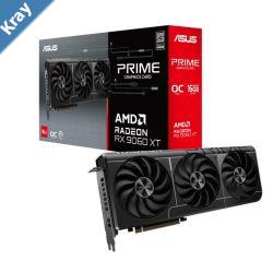 ASUS AMD Radeon PRIMERX9060XTO16G RX 9060 XT 16GB GDDR6 OC Edition 20 Gbps 550W