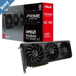 ASUS AMD Radeon PRIMERX9060XTO8G 1 x 8pin 8GB GDDR6 128bit 20 Gbps PCI Express 5.0