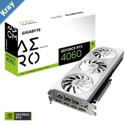 Gigabyte nVidia GeForce RTX 4060 AERO OC8GD 1.0 GDDR6 Video Card PCIE 4.0 TBD Core Clock 2x DP 1.4a 2x HDMI 2.1a