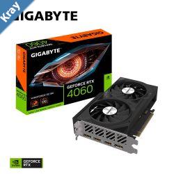 Gigabyte nVidia GeForce RTX 4060 WF2 OC8GD 1.0 GDDR6 Video Card PCIE 4.0 TBD Core Clock 2x DP 1.4a 2x HDMI 2.1a