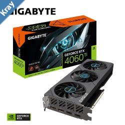 Gigabyte nVidia GeForce RTX 4060 Ti EAGLE OC8GD GDDR6 Video Card PCIE 4.0 2550MHz Core Clock 2x DP 1.4a 2x HDMI 2.1a