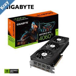 Gigabyte nVidia GeForce RTX 4060 Ti Gaming OC 8GD GDDR6 Video Card PCIE 4.0 2580MHz Core Clock 2x DP 1.4a 2x HDMI 2.1a