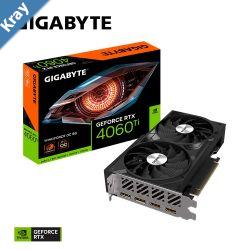 Gigabyte nVidia GeForce RTX 4060 Ti WINDFORCE OC 8G GDDR6 Video Card PCIE 4.0 2535MHz Core Clock 2x DP 1.4a 2x HDMI 2.1a