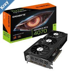 Gigabyte nVidia GeForce RTX 4070 WINDFORCE OC 12G GDDR6X Video Card PCIE 4.0 2490MHz Core Clock 3x DP 1.4a 1x HDMI 2.1