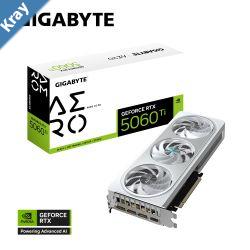 Gigabyte GeForce RTX 5060 Ti AERO OC 8G 2647 MHz CUDA TBD 28 Gbps GDDR7 128 bit PCIE 5.0 PSU 650W DisplayPort 2.1b 3 HDMI 2.1b 1