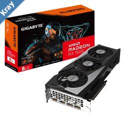 Gigabyte AMD Radeon RX 7600 GAMING OC8GD 1.0 Video Card PCIE 4.0 2755MHz Core Clock 2x DP 1.4a 2x HDMI 2.1a