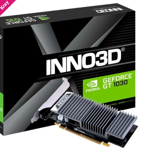 INNO3D nVidia GeForce GT1030 2GB DDR5 1468MHz Boost 167x55mm 2 Slot