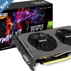 INNO3D nVidia GeForce RTX 3050 TWIN X2 GPU 8GB GDDR6 1777MHz Boost Clock RAM 14Gbps 1xDP 1xHDMI 1x DVI