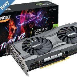 INNO3D nVidia GeForce RTX 3060 TWIN X2 8GB GDDR6 GPU 1777MHz Boost Clock 3xDP 1xHDMI LHR 240x120mm x 2slot 3060