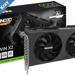INNO3D nVidia GeForce RTX 5050 TWIN X2 8GB GDDR6 2572 MHz Boost Clock VRAM 20 Gbps 3x DP 1xHDMI 225x116x41mm