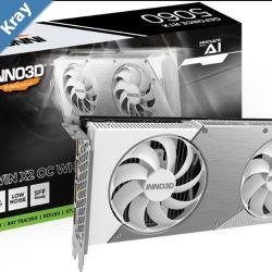 INNO3D nVidia GeForce RTX 5060 TWIN X2 OC WHITE 8GB GDDR7  2527MHz Boost Clock RAM 28Gbps 3xDP 1xHDMI