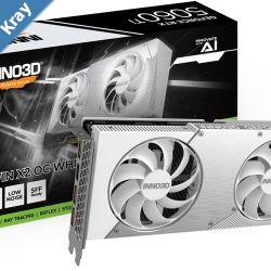 INNO3D nVidia GeForce RTX 5060 Ti TWIN X2 OC White 16GB GDDR7 2602MHz Boost Clock RAM 28Gbps 3xDP 1xHDMI