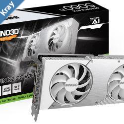 INNO3D nVidia GeForce RTX 5060 Ti TWIN X2 OC White 8GB GDDR7 2602MHz Boost Clock RAM 28Gbps 3xDP 1xHDMI