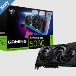 MSI nVidia GeForce RTX 5060 8G GAMING OC PCI Express Gen 5 x16 Boost 2625 MHz CUDA 3840 Units 8GB GDDR7 . HDMI x 1 MSI nVidia GeForce RTX 5060 8G GAMING OC PCI Express Gen 5 x16 Boost 2625 MHz CUDA 3840 Units 8GB GDDR7 . HDMI x 1