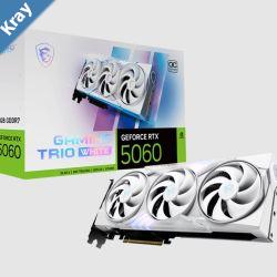 MSI nVidia GeForce RTX 5060 8G GAMING TRIO OC WHITE PCI Express Gen 5 x16 Boost 2625 MHz CUDA 3840 Units 8GB GDDR7 HDMI x 1 MSI nVidia GeForce RTX 5060 8G GAMING TRIO OC WHITE PCI Express Gen 5 x16 Boost 2625 MHz CUDA 3840 Units 8GB GDDR7 HDMI x 1