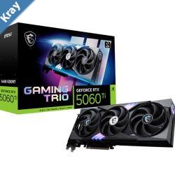 MSI nVidia GeForce RTX 5060 Ti 16G GAMING TRIO PCI Express Gen 5x16 28Gbps Boost 2572 MHz CUDA 4608 Units 16GB GDDR7 HDMI x 1