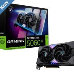 MSI nVidia GeForce RTX 5060 Ti 8G GAMING OC   PCI Express Gen 5 x16 Boost 2647 MHz CUDA 4608 Units 8GB GDDR7 HDMI x 1