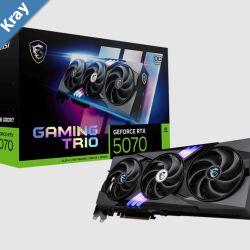 MSI nVidia GeForce RTX 5070 12G GAMING TRIO OC PCI Express Gen 5 Boost 2610 MHz CUDA 6144 Units 12GB GDDR7 HDMI x 1 MSI nVidia GeForce RTX 5070 12G GAMING TRIO OC PCI Express Gen 5 Boost 2610 MHz CUDA 6144 Units 12GB GDDR7 HDMI x 1