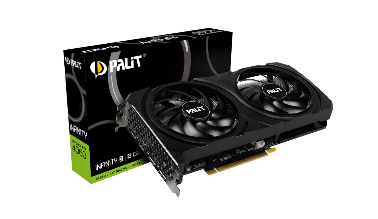 PALIT RTX4060 INFINITY 2 8GB GDDR6 128bit 3DP HDMI NE64060019P11070L 2.1a Maximum Digital Resolution 4K at 240Hz or 8K at 60Hz with DSC HDR