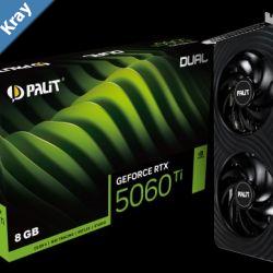 PALIT RTX5060Ti DUAL 8G GDDR7 128bit 3DP HDMI NE7506T019P1GB2062D