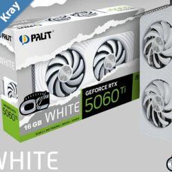 PALIT RTX5060Ti WHITE OC 16GB GDDR7 128bit 3DP HDMI NE7506TU19T1GB2061M