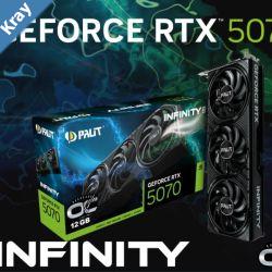 PALIT RTX5070 INFINITY 3 OC 12GB GDDR7 192bit 3DP HDMI NE75070S19K9GB2050S
