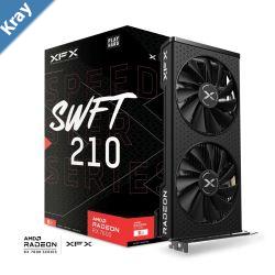 XFX Speedster SWFT210 AMD Radeon RX 7600 Core Gaming Graphics Card with 8GB GDDR6 HDMI 3xDP AMD RDNA 3  RX76PSWFTFY